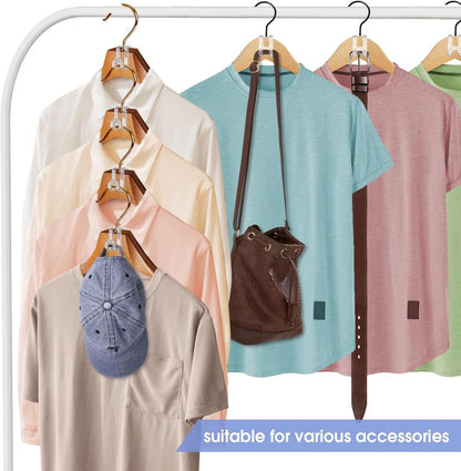 Hanger Hooks | Hooks - S-Hook Hangers - Transparent - 100 Pieces - Coat Hook - Space-Saving Hanger Connector Hooks - Plastic Hanger Connectors - Ideal for Organizing Your Wardrobe - Image 3