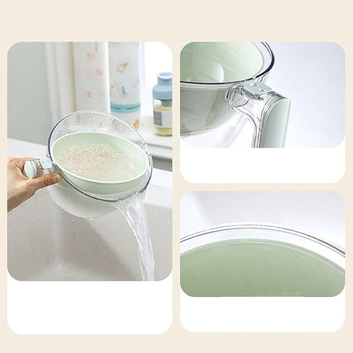 Kitchen Tools - Dishwashing Liquid - Fruit Washing Basin - Dish Drainer - Rotating Dish Drainer - Suitable for kitchen salads, mixing food, fruits, vegetables and other snacks. - Image 3