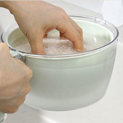 Kitchen Tools - Dishwashing Liquid - Fruit Washing Basin - Dish Drainer - Rotating Dish Drainer - Suitable for kitchen salads, mixing food, fruits, vegetables and other snacks. - Image 4