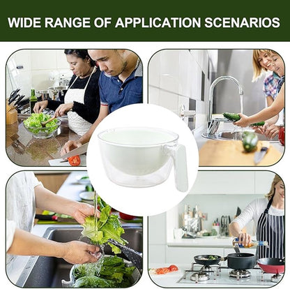 Kitchen Tools - Dishwashing Liquid - Fruit Washing Basin - Dish Drainer - Rotating Dish Drainer - Suitable for kitchen salads, mixing food, fruits, vegetables and other snacks. - Image 5