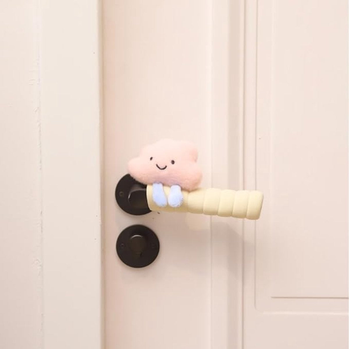 Protective Cover - Set of Two - Cute Cloud-Shaped Door Handle Gloves - Decorative Door Handle Protector Cover - Door Accessories (Pink) - Image 5