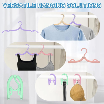10-Piece Travel Clothes Hanger - Portable Folding Clothes Hanger - Folding Clothes Rack - Image 2