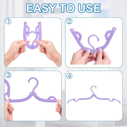 10-Piece Travel Clothes Hanger - Portable Folding Clothes Hanger - Folding Clothes Rack - Image 3