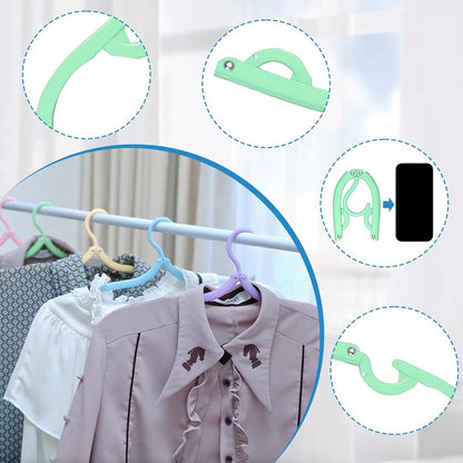 10-Piece Travel Clothes Hanger - Portable Folding Clothes Hanger - Folding Clothes Rack - Image 4