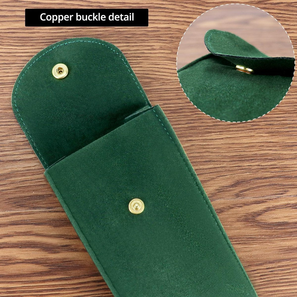 Watch Storage Bags - 4 pcs - Watch Travel Bag - Thickened Double-Sided Fleece Watch Envelope - Jewelry Pouch with Snap Closure - Storage Bag - Watch Pouch with Microfiber Flap - Image 2