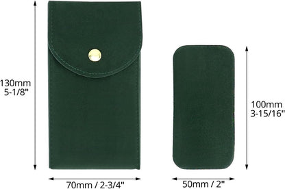 Watch Storage Bags - 4 pcs - Watch Travel Bag - Thickened Double-Sided Fleece Watch Envelope - Jewelry Pouch with Snap Closure - Storage Bag - Watch Pouch with Microfiber Flap - Image 5
