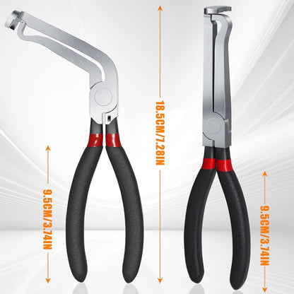 2-Pack Auto Electrical Disconnect Pliers Set - Straight & 60° Angle for All Reach - Non-Slip Handles - Image 8