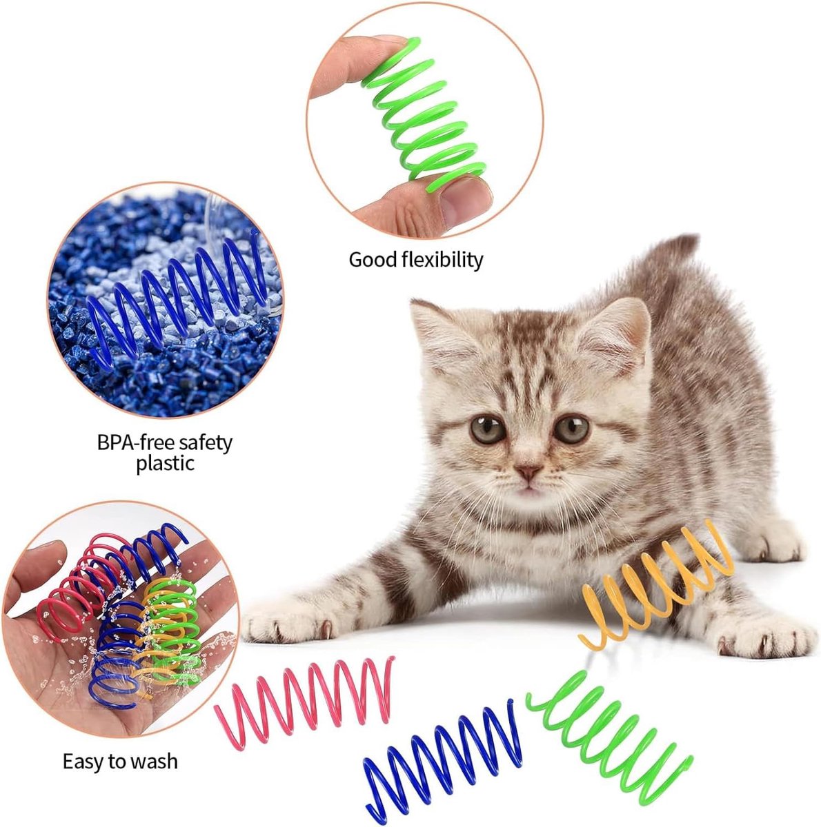Cat Feather Toys - 24 Feather Toys - Cat Feather Toys - Toy Feathers - Pet Novelty Toys - Colorful Feathers - Feathers for Cats - Image 6