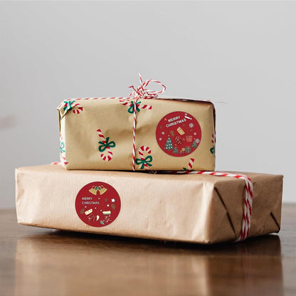 Stickers - Christmas Stickers - Cartoon Stickers - 2 Rolls - Approximately 500 stickers per roll - The best choice for decorating Christmas gifts - Image 5