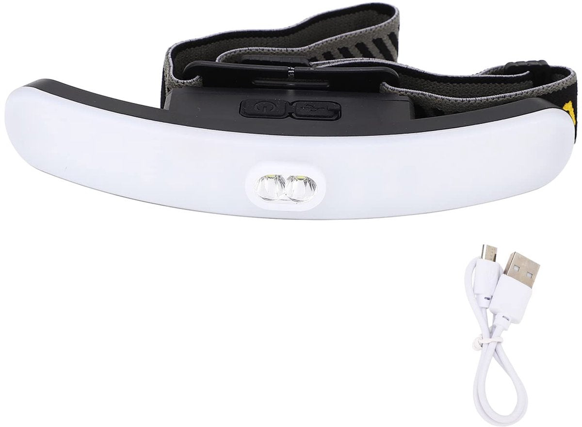 Headlamp LED Rechargeable - Headlight - COB Headlamp - 6 Light Modes - USB Rechargeable - Headlamp Flashlight - Suitable for Fishing and Running - Image 2