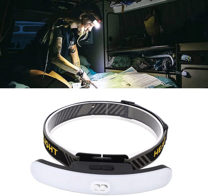 Headlamp LED Rechargeable - Headlight - COB Headlamp - 6 Light Modes - USB Rechargeable - Headlamp Flashlight - Suitable for Fishing and Running - Image 6