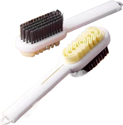 Shoe Brush - 2-in-1 Matte Shoe Brush - Soft Cleaning Brush - Silicone Brush - Provides optimal care for suede and leather shoes. - Image 2