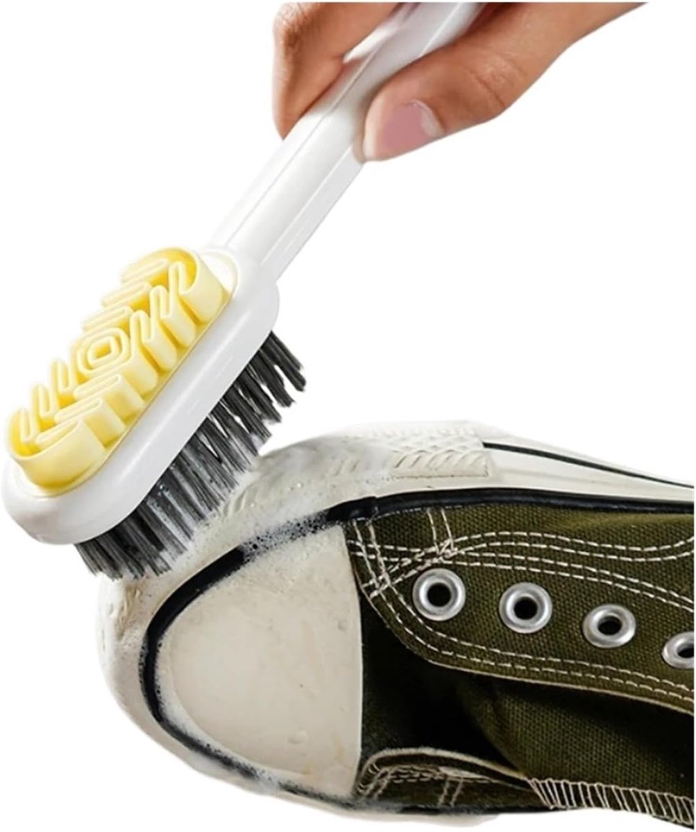 Shoe Brush - 2-in-1 Matte Shoe Brush - Soft Cleaning Brush - Silicone Brush - Provides optimal care for suede and leather shoes. - Image 3