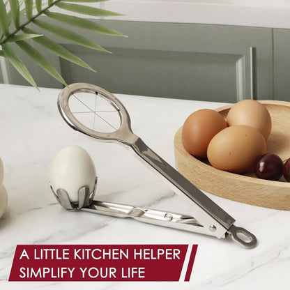 Egg Slicer - Stainless Steel Egg Slicer - Kitchen Utensils - Stainless Steel Kitchen Gadgets - Top Quality Egg Slicer - Egg Divider - Image 3