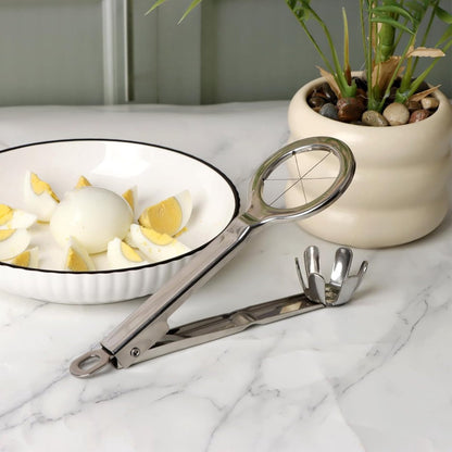 Egg Slicer - Stainless Steel Egg Slicer - Kitchen Utensils - Stainless Steel Kitchen Gadgets - Top Quality Egg Slicer - Egg Divider - Image 8