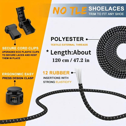 Sneaker Laces 120CM suitable for Sneakers - Elastic laces without a knot - Suitable for students and adults - With strong buckle and quick-release function (Purple) - Image 5