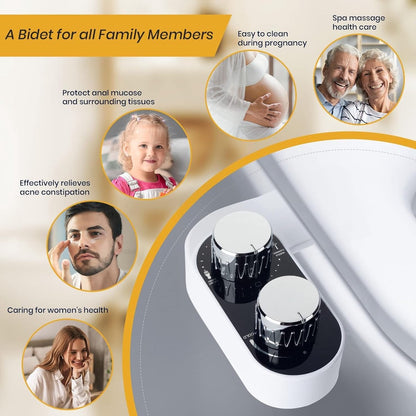 bidet - Toilet bidet | With 2 spray heads - Self-cleaning bidet spray - Adjustable water pressure - Toilet bidet attachment - Comes with a bidet installation video - Image 8