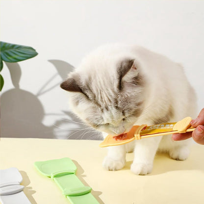 spoon for cats - Squeeze spoon for cat food - Feeding spoon for cat treats - Feeding spoon for wet food - Lick spoon for liquid cat food - Set of 3 - Image 6