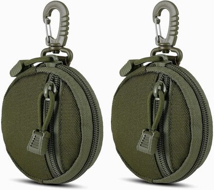 Storage Bag - Accessory Organizer - Compact Wallet for Daily Use - Suitable for Travel, Sports, Running, Camping and Other Indoor and Outdoor Activities - Set of 2 (Green)