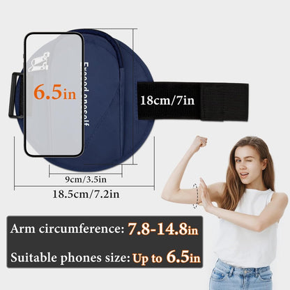 Sports Bag - Running Armband - Phone Holder for Running - Reflective Sports Accessories - With Adjustable Shoulder Strap - Suitable for Running, Camping and Hiking (Vegetable) - Image 2