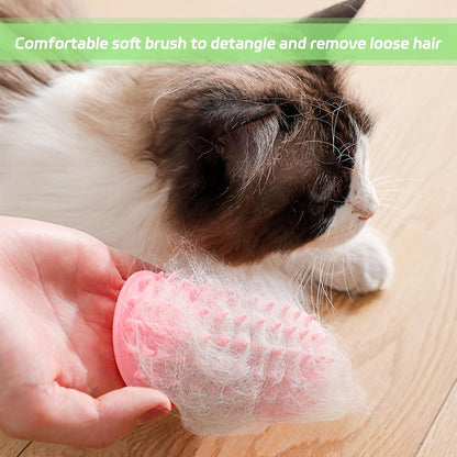 Cat Toys - Set of 4 - Scratching Post - Cat Comb - Made of Silicone - Reduces flying hair, scratching and itching - An excellent gift for cat lovers to give to their beloved pets. - Image 4