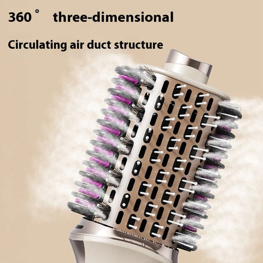 3-in-1 Multistyle Hair Dryer - Dryer, Styling Brush & Curling Iron - Hair Dryer Brush - Curling Brush - 650W, 4 Adjustable Settings - Image 3