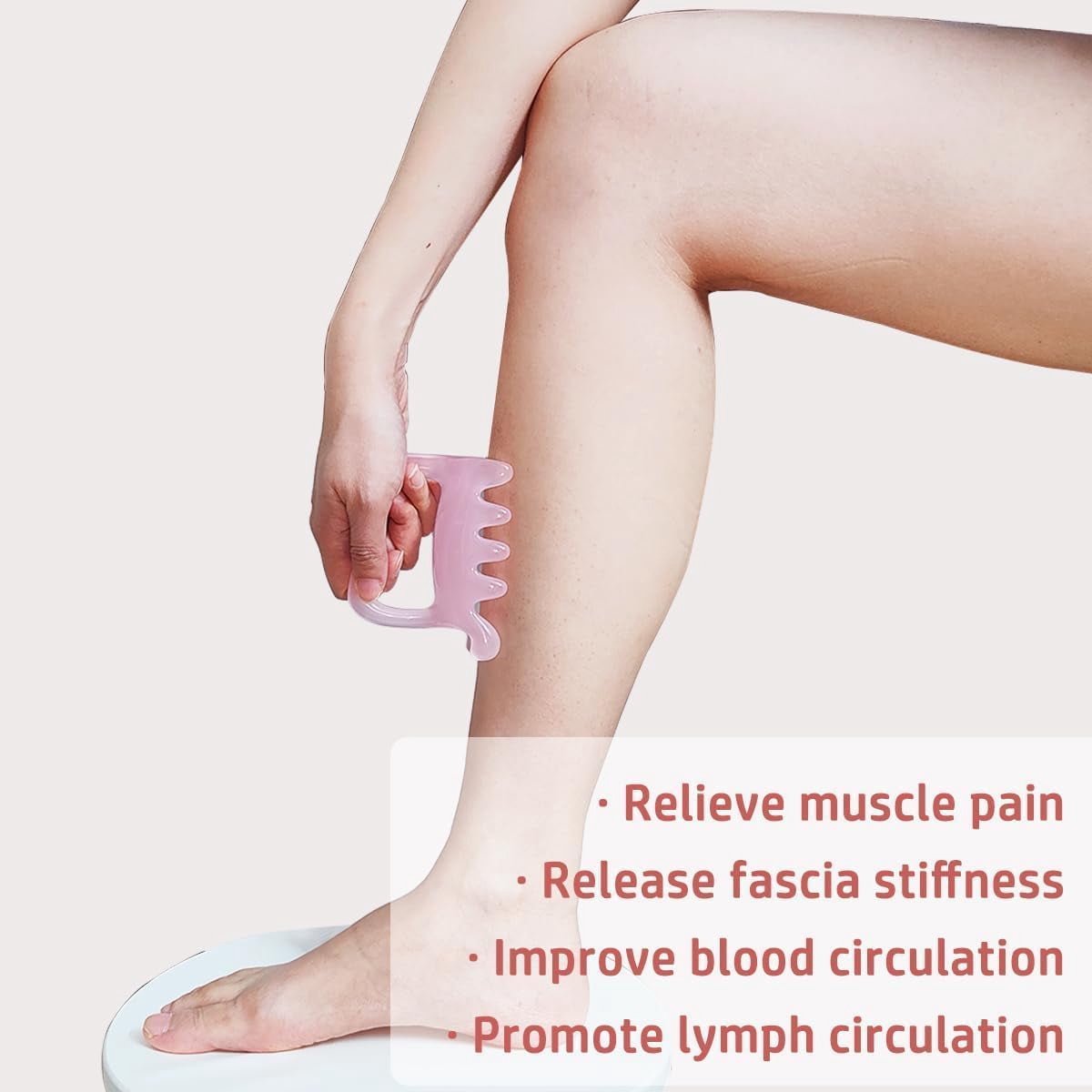 Massage Tool - Myofascial Release - Relieves Tension - Pink - Image 4