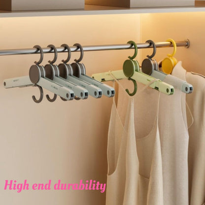 Clothes Rack - 5 pieces - Foldable clothes rack - Travel clothes rack - Shoe rack - Travel accessories - Suitable for camping, traveling and business trips (Vegetable) - Image 2