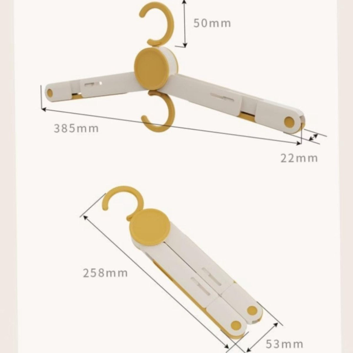 Clothes Rack - 5 pieces - Foldable clothes rack - Travel clothes rack - Shoe rack - Travel accessories - Suitable for camping, traveling and business trips (Vegetable) - Image 5
