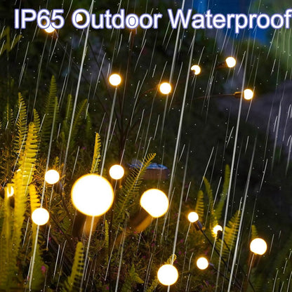 Outdoor Lighting - Solar Garden Lighting - Mood Lamp - LED Solar Garden Lamp - Firefly Shaped - 6 Pots x 2 - Waterproof for Outdoor Use - Suitable for Decorating Patio Paths - Warm Tones - Image 3