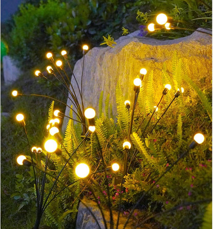 Outdoor Lighting - Solar Garden Lighting - Mood Lamp - LED Solar Garden Lamp - Firefly Shaped - 6 Pots x 2 - Waterproof for Outdoor Use - Suitable for Decorating Patio Paths - Warm Tones - Image 6
