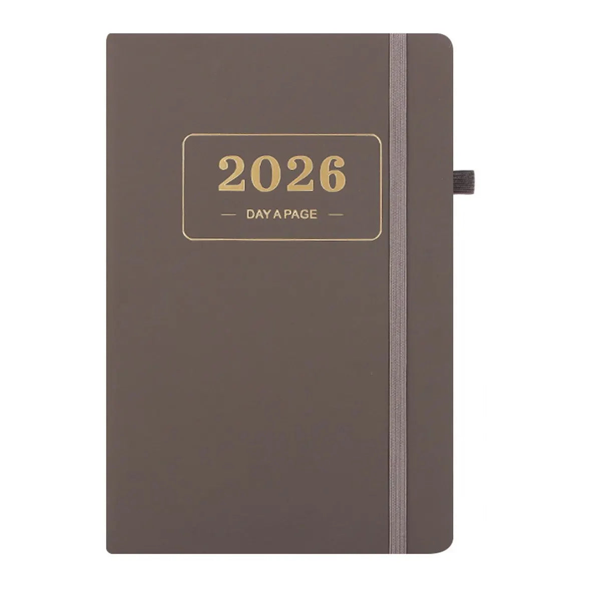 2026 Daily Planner – 2026 Adult Agenda – 1 Day on 1 Page – 365 Day Planner & Notebook – 14.0*20.8cm – Gray