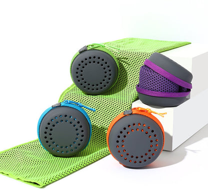 Cooling Towel for Summer & Sports - Quick-Drying & Cooling - Quick-Drying Towels - Cooling Towels for Running - With Storage Box - 30x60 cm (Children) Gray - Image 2