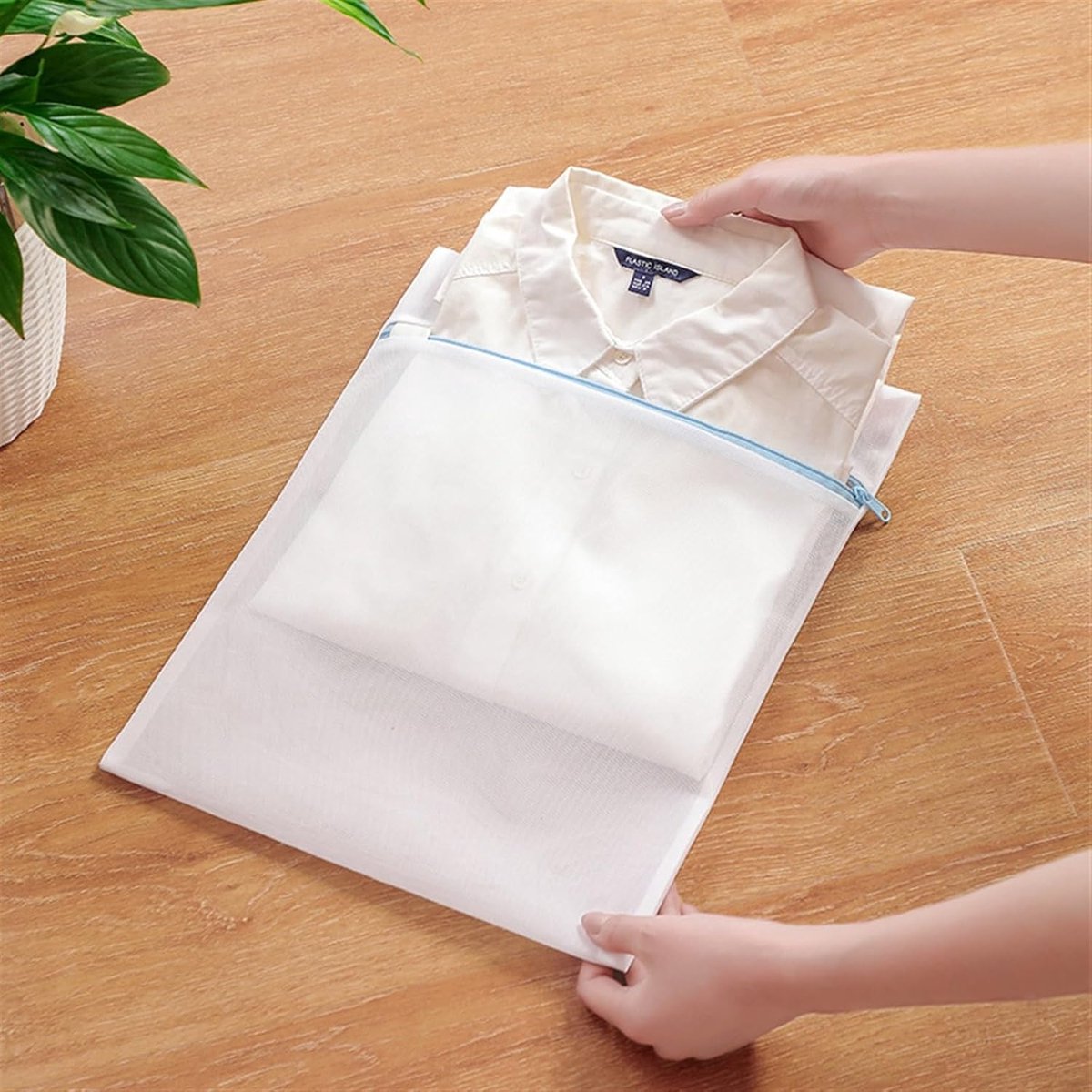 Laundry Bag - Blue Laundry Bags with Zipper - Fine Mesh Storage Bags - Protect Your Laundry and Washing Machine - Laundry Bags for Washing Bras, Underwear, Socks, Baby Clothes, Travel and Storage - Set of 6 - Image 3