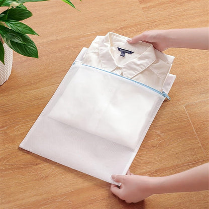 Laundry Bag - Blue Laundry Bags with Zipper - Fine Mesh Storage Bags - Protect Your Laundry and Washing Machine - Laundry Bags for Washing Bras, Underwear, Socks, Baby Clothes, Travel and Storage - Set of 6 - Image 3