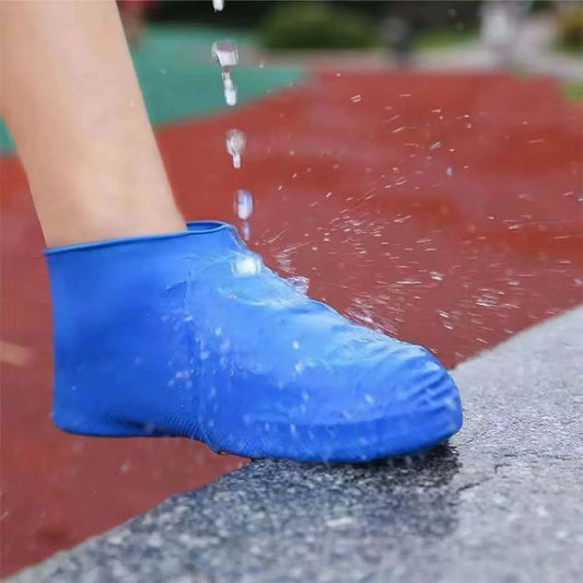 Overshoes - 1 Pair - Waterproof Silicone Overshoes - Reusable, Non-slip, Suitable for Outdoor Activities (Blue - Size L) - Image 2