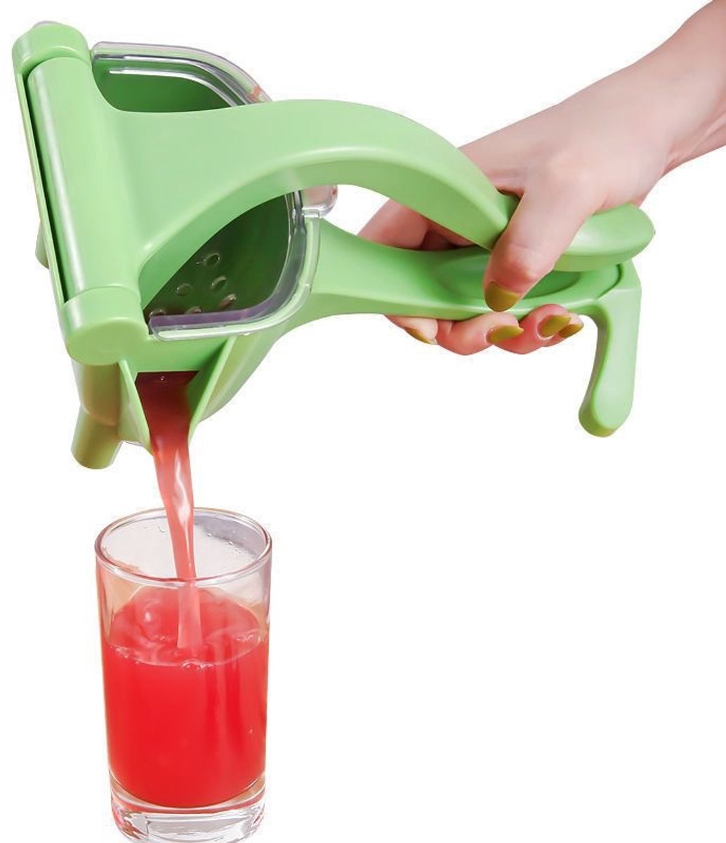 Manual Juicer - Fruit and Vegetable Juicers - Portable Multifunctional Lemon and Orange Juicer for Home Use - High Efficiency Juicing Appliance - Light Green - Image 3