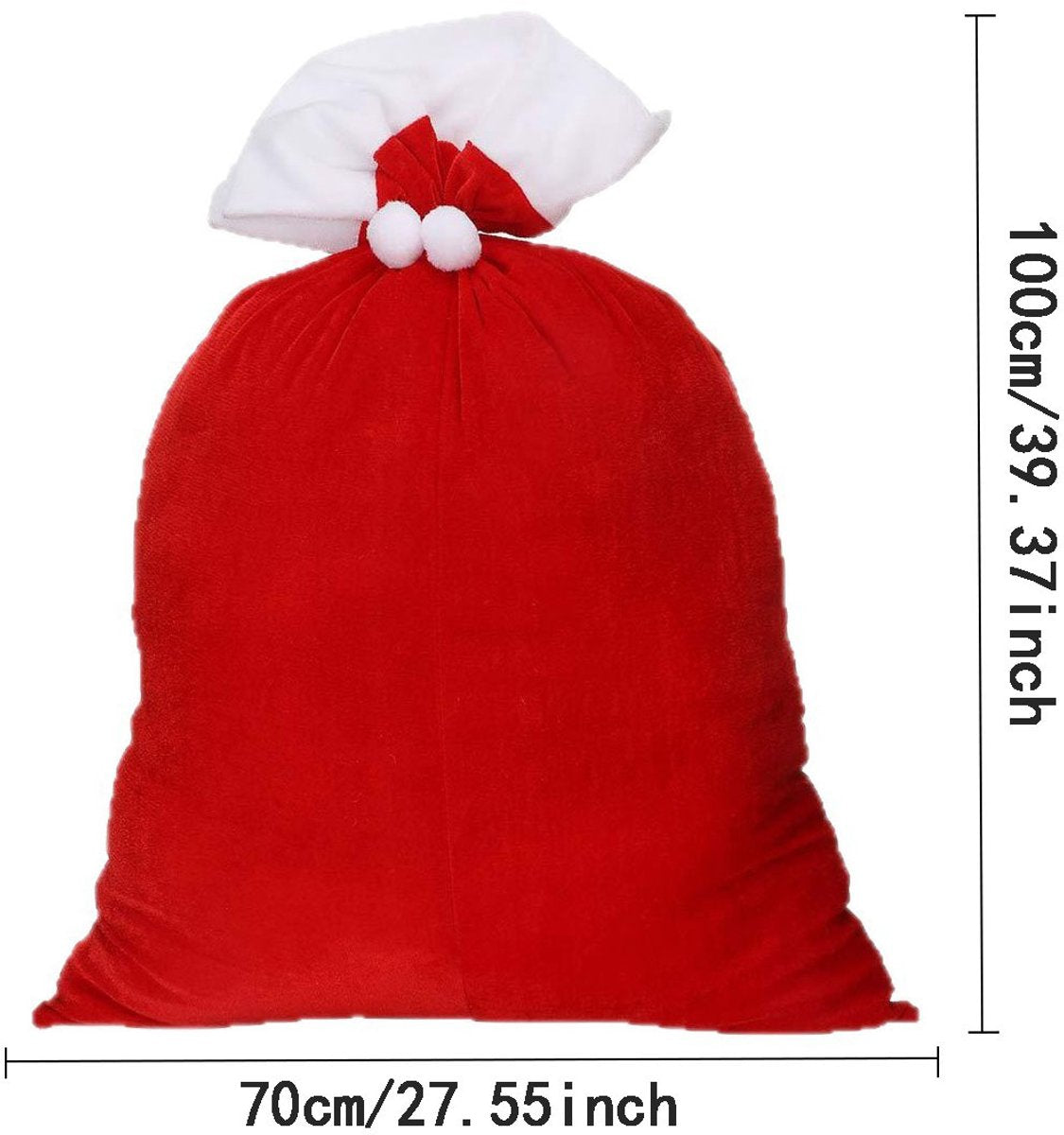 Gift Bags - Santa Claus Gift Bags - Extra Large Gift Bags - Red Christmas Wrapping Bags - For storing holiday gifts, sweets and surprises - Image 5