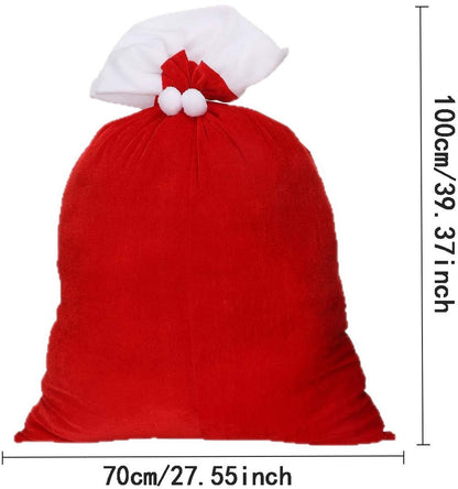 Gift Bags - Santa Claus Gift Bags - Extra Large Gift Bags - Red Christmas Wrapping Bags - For storing holiday gifts, sweets and surprises - Image 5