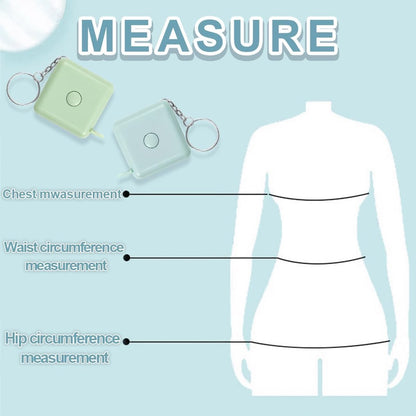 Tape Measure - Extendable Tape Measure - Small Tape Measure - 1.5 m Extendable Tape Measure for Sewing and Crafts, Body Measurements, Weaving Fabrics - Set of 3 (Blue, Pink, Green) - Image 4