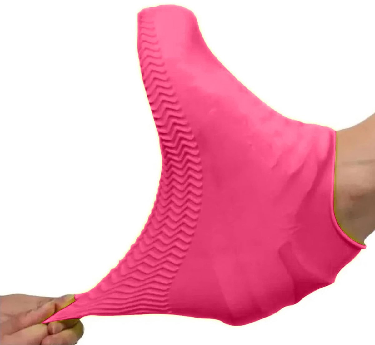 Overshoes - 1 Pair - Waterproof Silicone Overshoes - Reusable, Non-slip, Suitable for Outdoor Activities (Pink - Size M) - Image 3