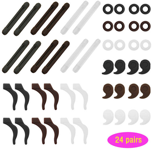 Ear Support - Non-slip Silicone Glasses - Frames - 24 Pairs