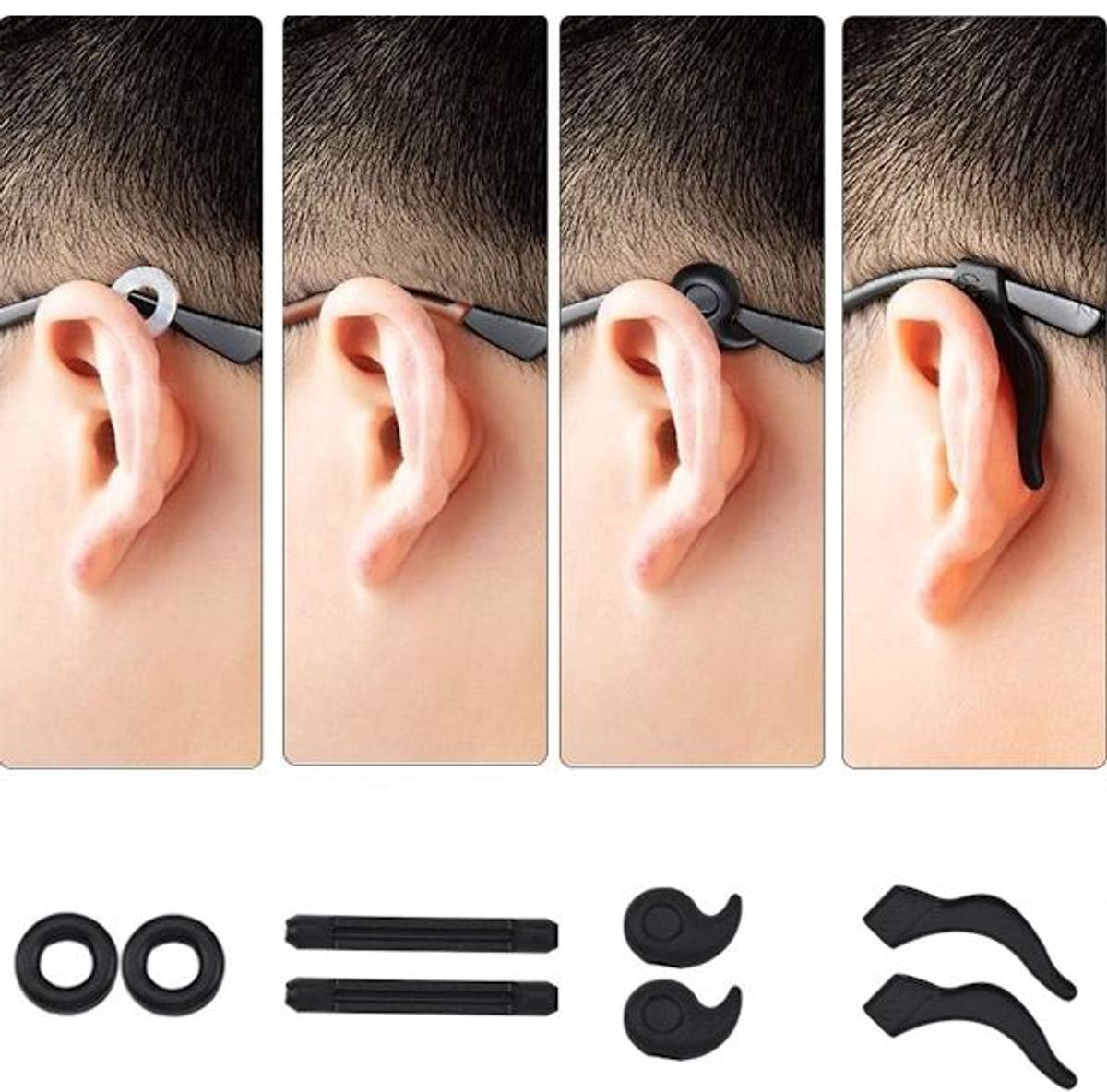 Ear Support - Non-slip Silicone Glasses - Frames - 24 Pairs - Image 2