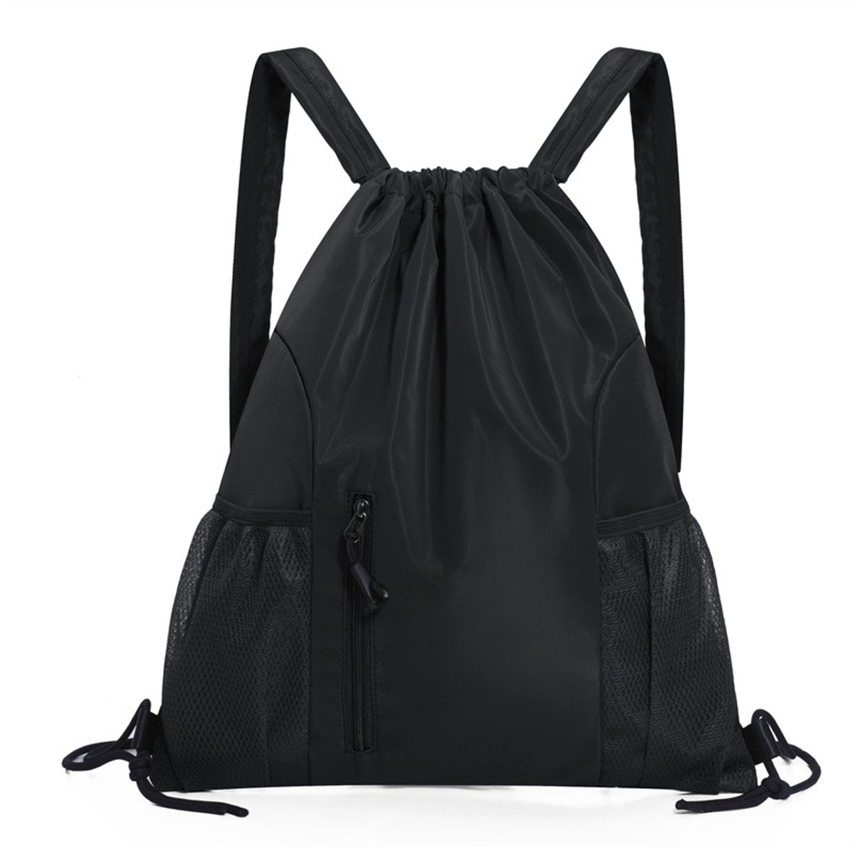 One-Piece Backpack - Drawstring Backpack - Large Capacity - Lightweight - Separate Wet and Dry Compartments, Sports Backpack - Suitable for Travel and Fitness - Black