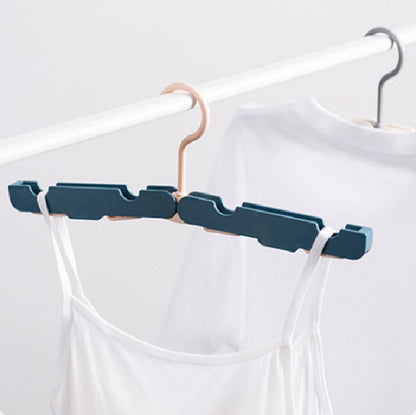 Folding Clothes Rack (Two-Piece Pack) - Hanging Clothes Rack - Portable Folding Hanger with Hook - Ideal for Travel, Campers, Travelers and Small Spaces - Dark Green - Image 7