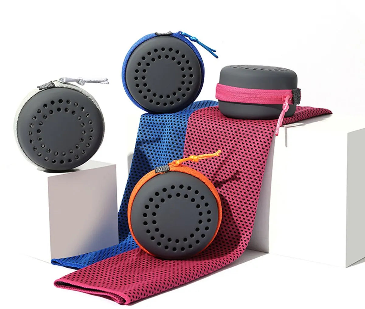 Cooling Towel for Summer & Sports - Quick-Drying & Cooling - Quick-Drying Towels - Cooling Towels for Running - With Storage Box - 30x60 cm (Children) Purple - Image 4