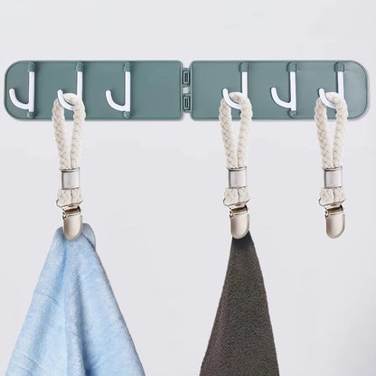 Set of 4 - Woven Cotton Ring, Metal Towel Clips - Hanging Ring and Storage Clips - Suitable for Home, Bedroom and Bathroom - Multifunctional - Image 4