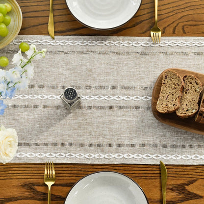 Table Runner - Christmas Table Runner - Fabric Table Runner - Cotton Table Runner - Washable Cotton Table Runner - Suitable for Family Table Decoration, Wedding Decoration, Party Decoration (33cm*220cm) - Image 6