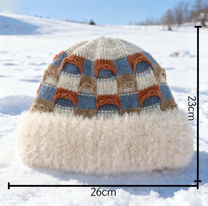 Winter Warm Knitted Hat - With Fleece Lining - Unisex - Suitable for Cold Weather（Beige） - Image 5
