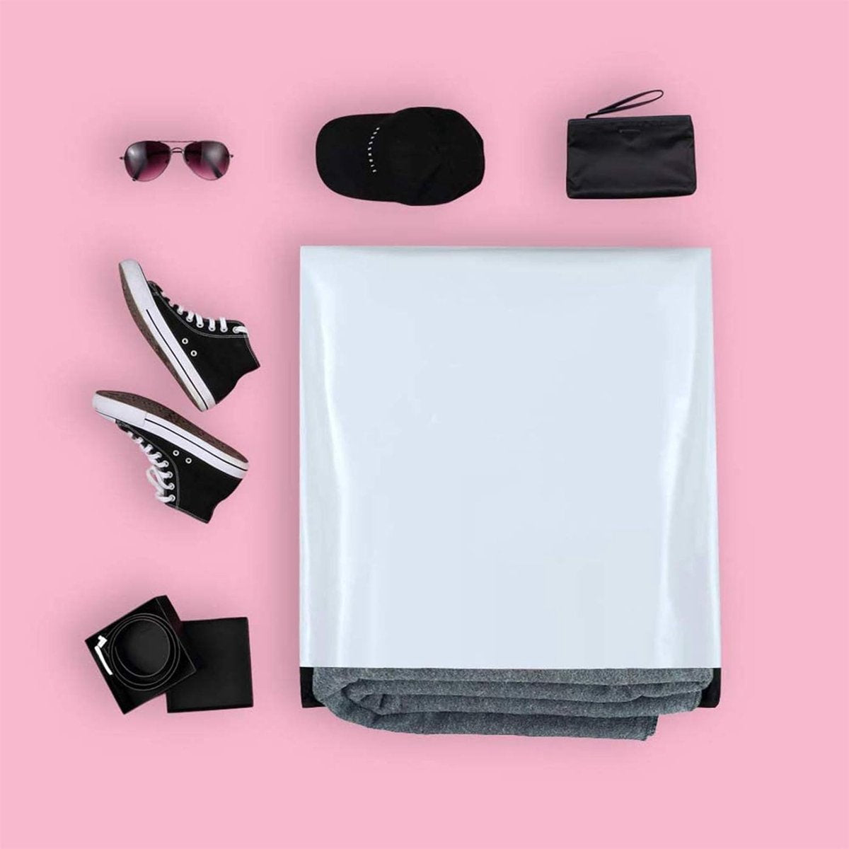 100-pack - Lightweight - High Strength - Logistics Packaging Bags - Self-Adhesive - Waterproof (32*45cm) - Image 2